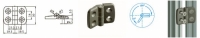 Hinge 20x20 light B-Type slot 6