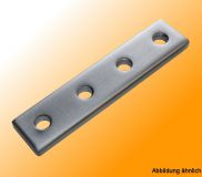 Connector plate nickel plated aluminum 20x80