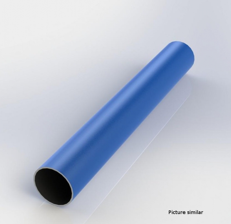 Circular tube steel Dia. 28x1mm blue