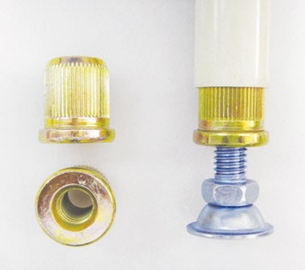 M12 Threaded insert round tube 28x1