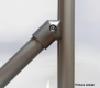 45 connector for circular tube 28mm