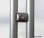 Parallel connector for circular tube 28mm